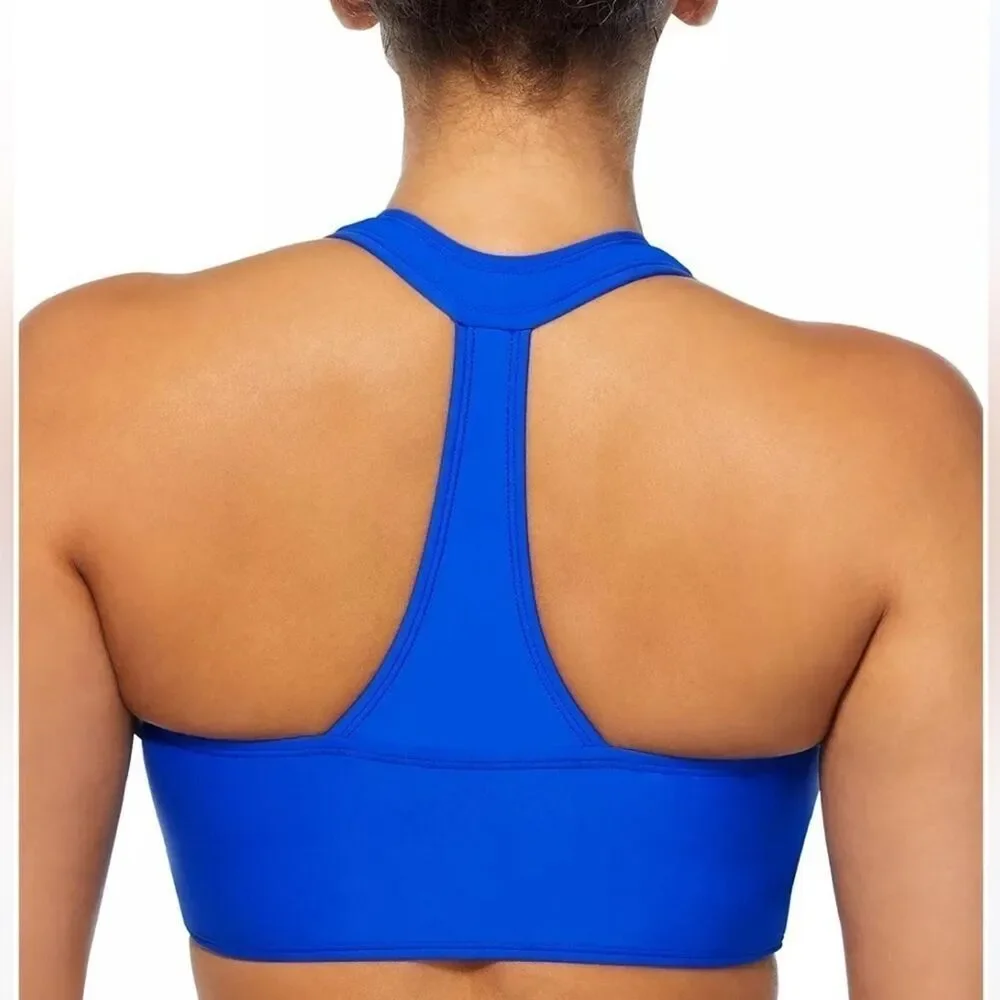 REEBOK Women's High-Neck T-Back Bikini Top, swim top